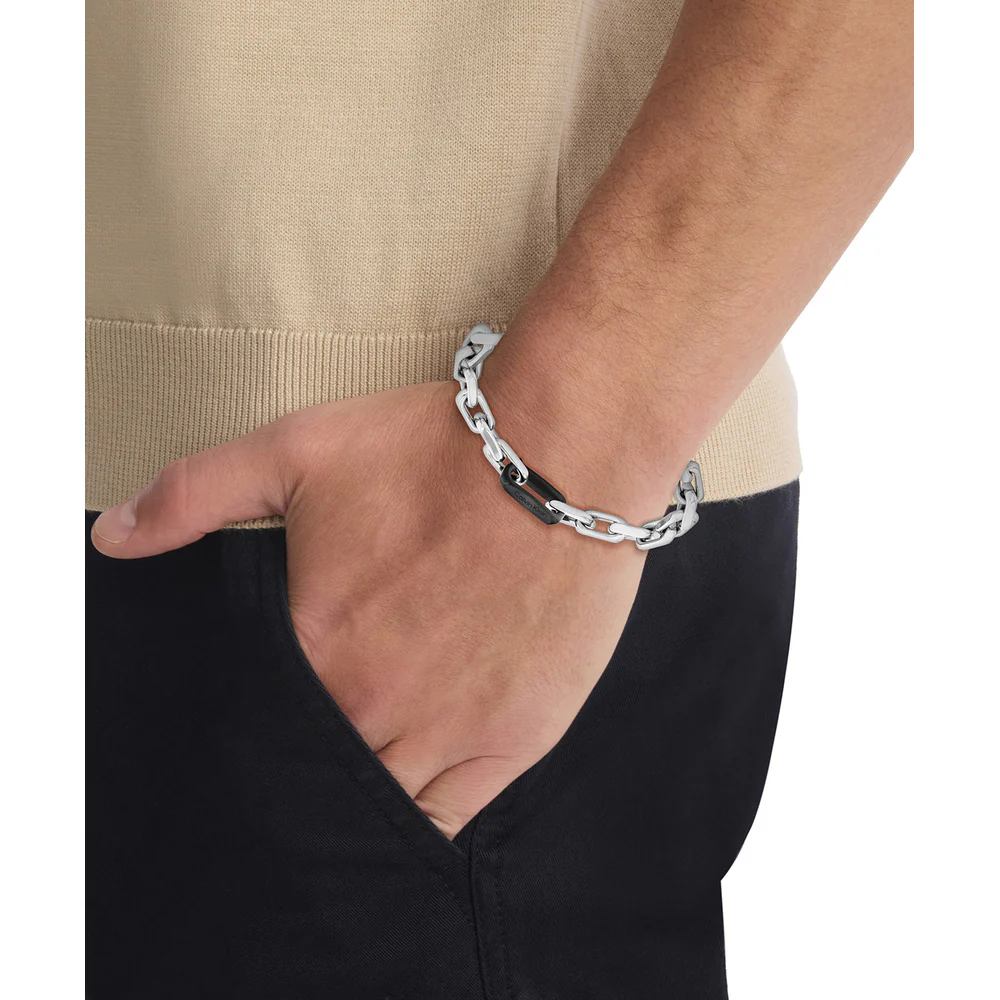 Men Ck Aspire Black Bracelet - Image 3