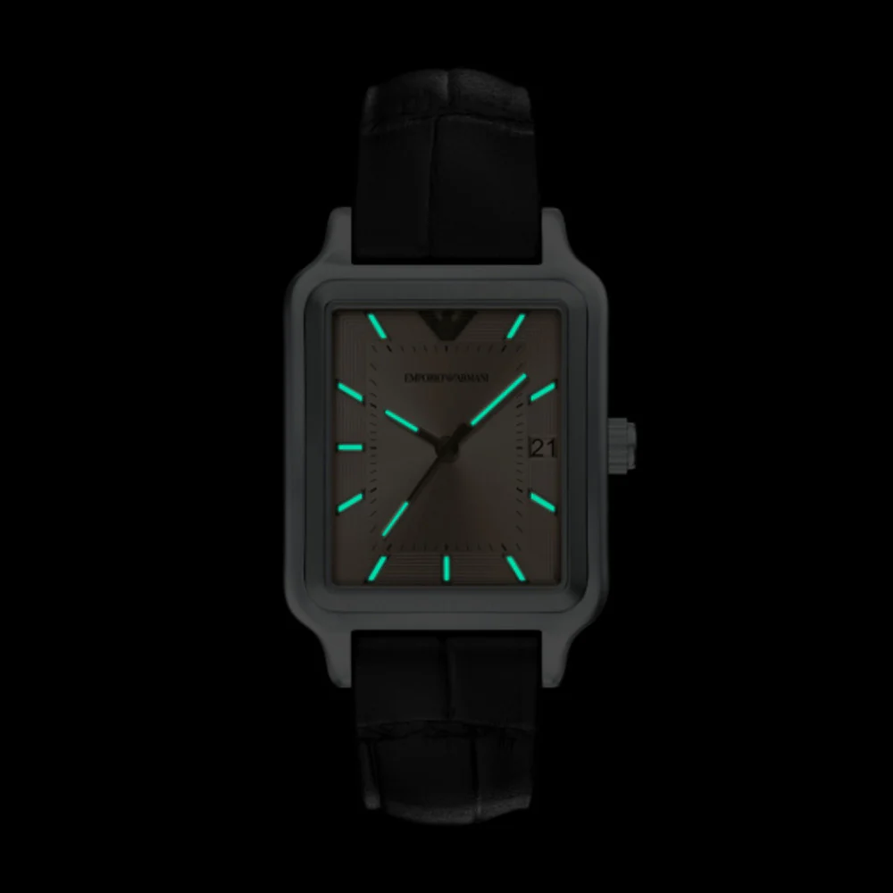 Men Brown Leather Watch - Image 5