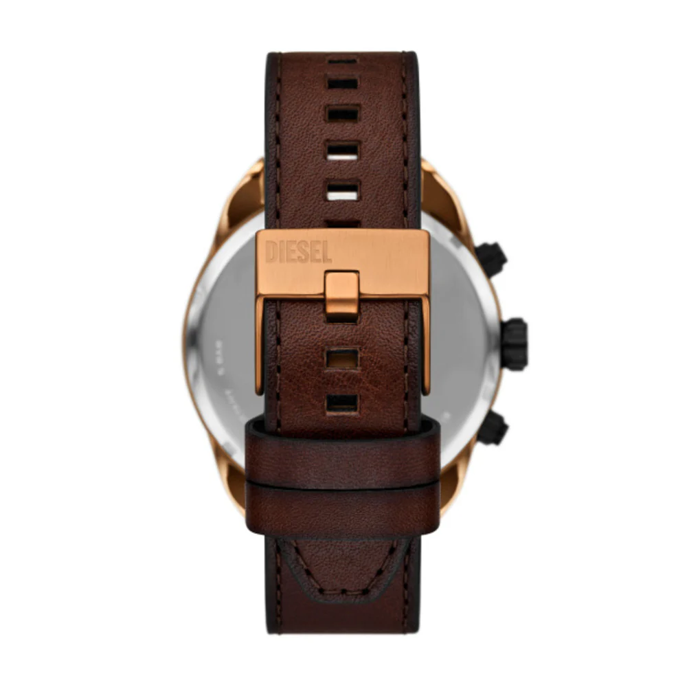 Men Spiked Brown Watch - Image 3