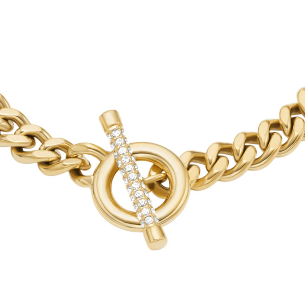 Women Carlie T-Bar Gold Bracelet - Image 2