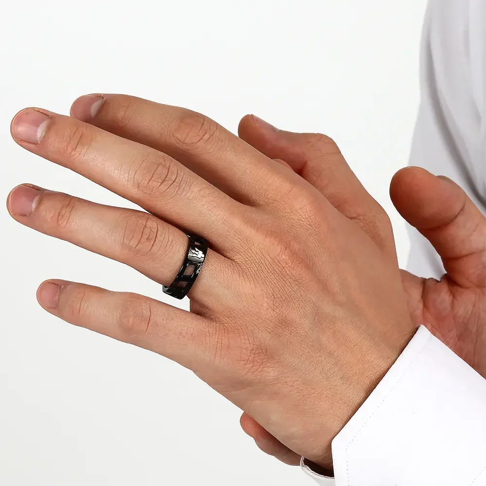 Men Two Tone Ring - Image 5