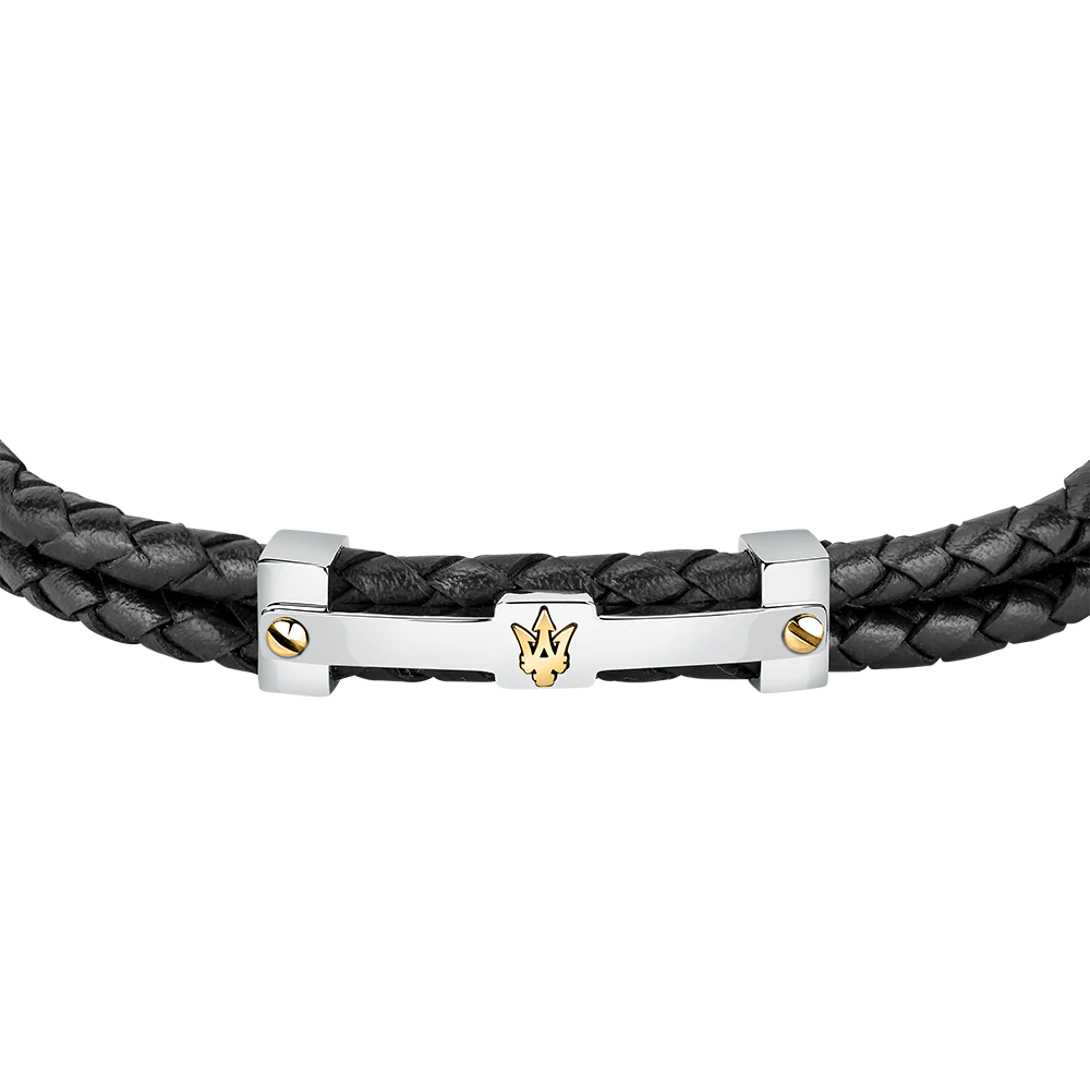 Men Recycled Leather Bracelet - Image 2