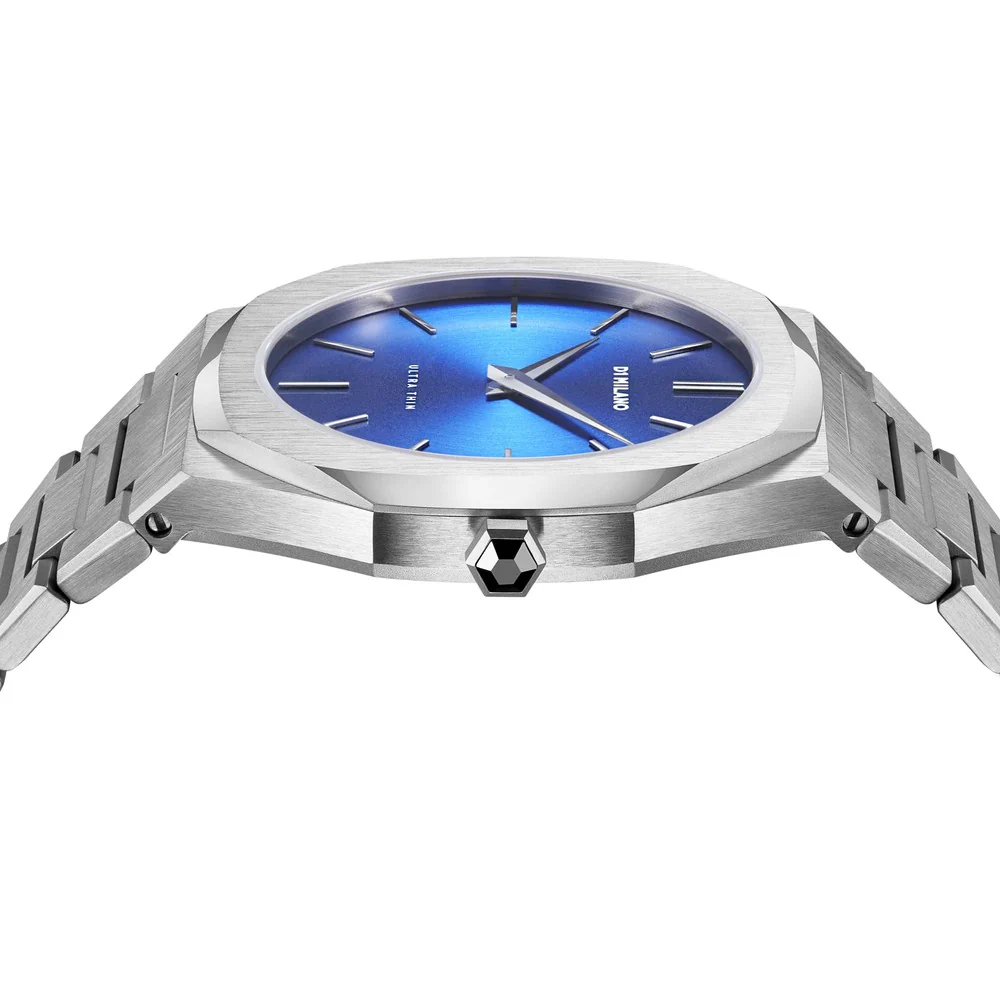 Men Ultra Thin Blue Watch - Image 3