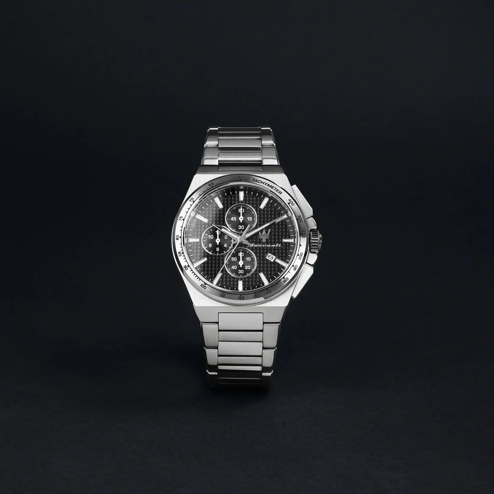 Men Velocita Slim Black Watch - Image 5