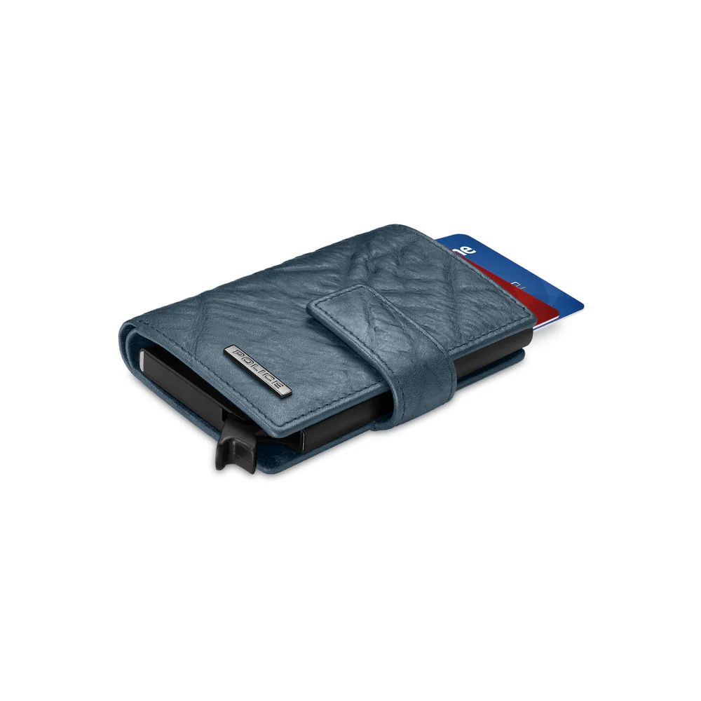 Men Automatic Navy Blue Card Holder - Image 2