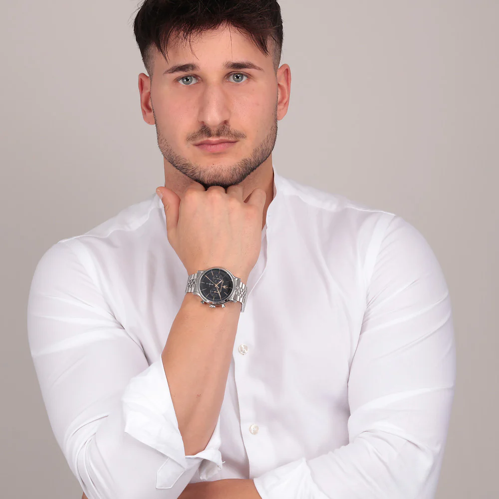 Men Epoca Silver Watch - Image 6