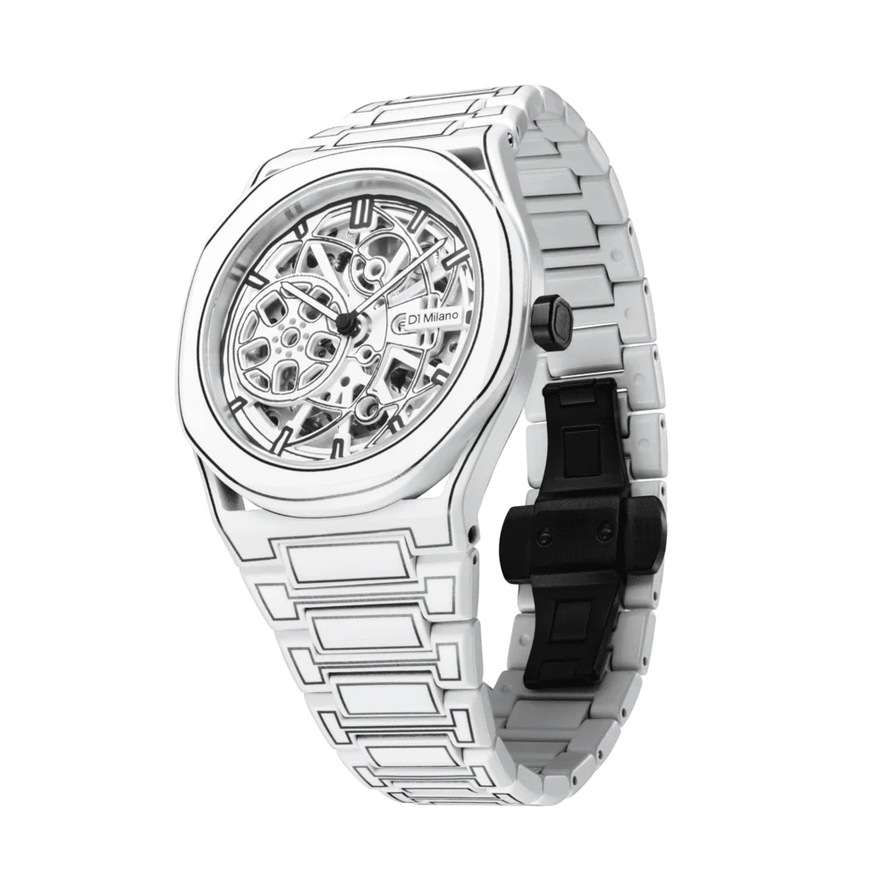 Unisex White Sketch Watch - Image 2