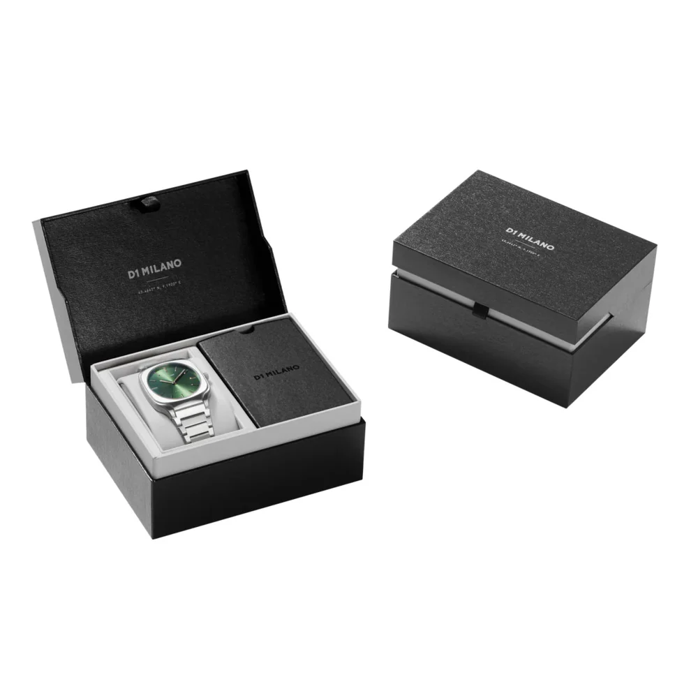 Unisex Square Silver Watch - Image 5
