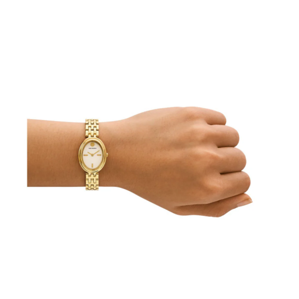 Women The Oval Golden Watch - Image 4