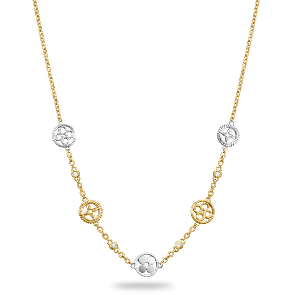 Women Olivia Two Tone Necklace - Image 2