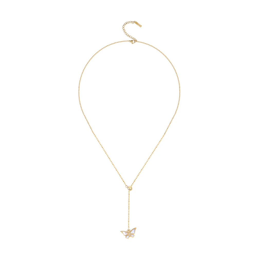 Women Bettina ButterFly Golden Necklace - Image 3