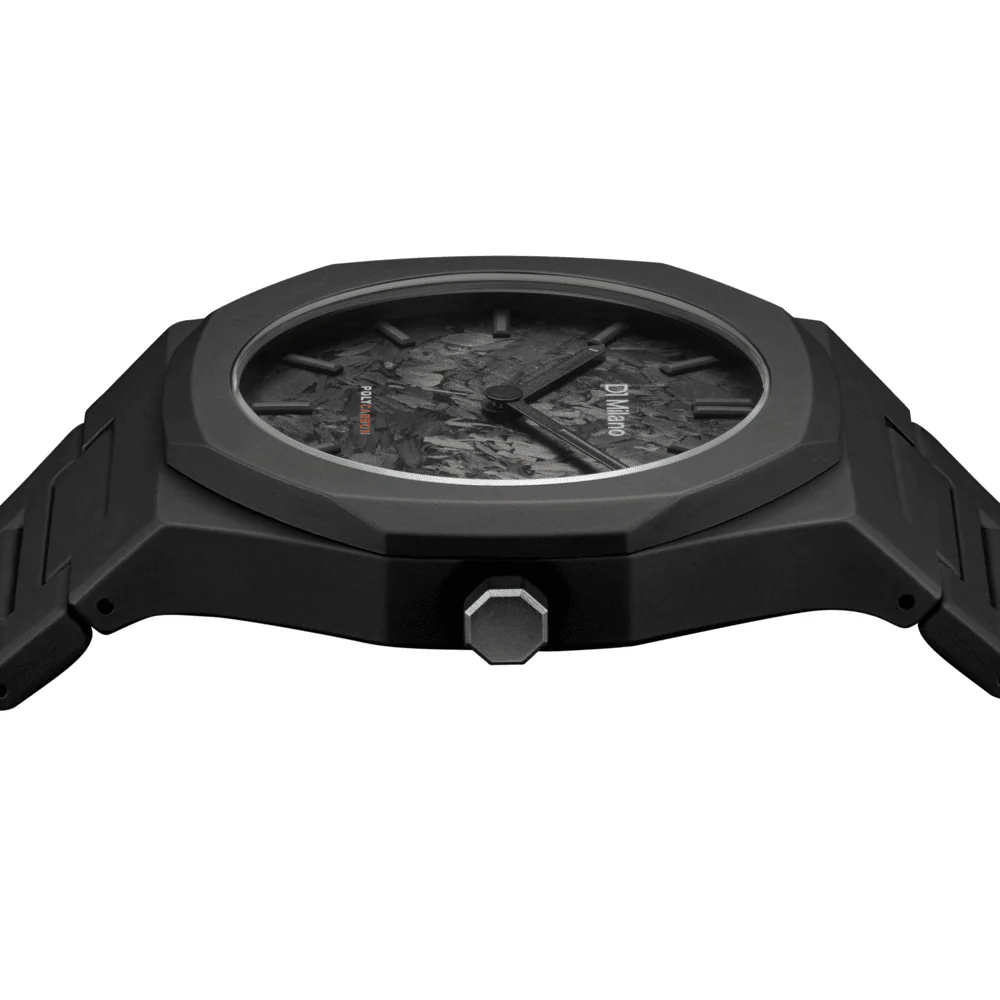 Unisex Poly Carbonium Black Watch - Image 3