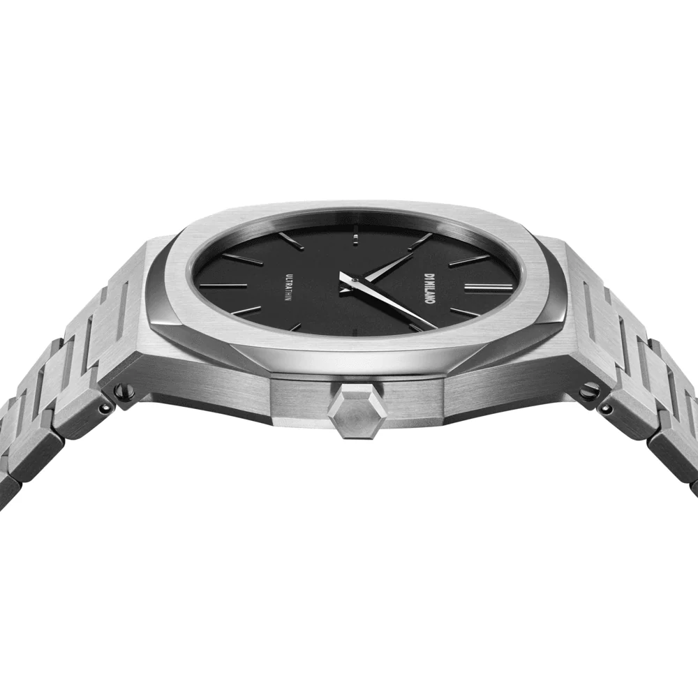 Men Ultra Thin Silver Watch - Image 3