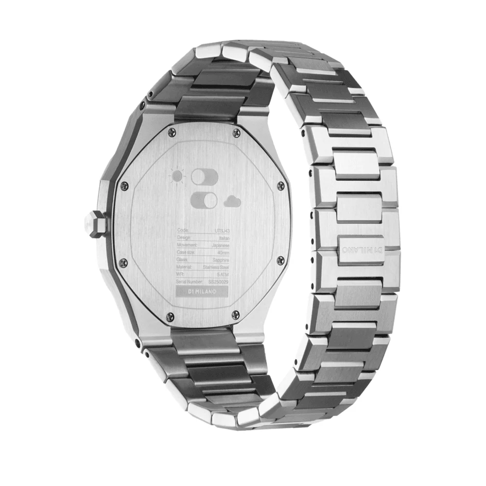Men Ultra Thin Silver Watch - Image 3