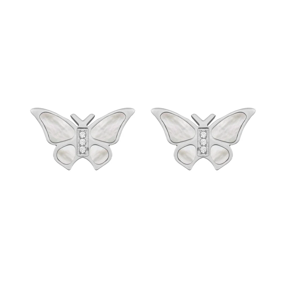 Women Bettina ButterFly Silver Earring - Image 2