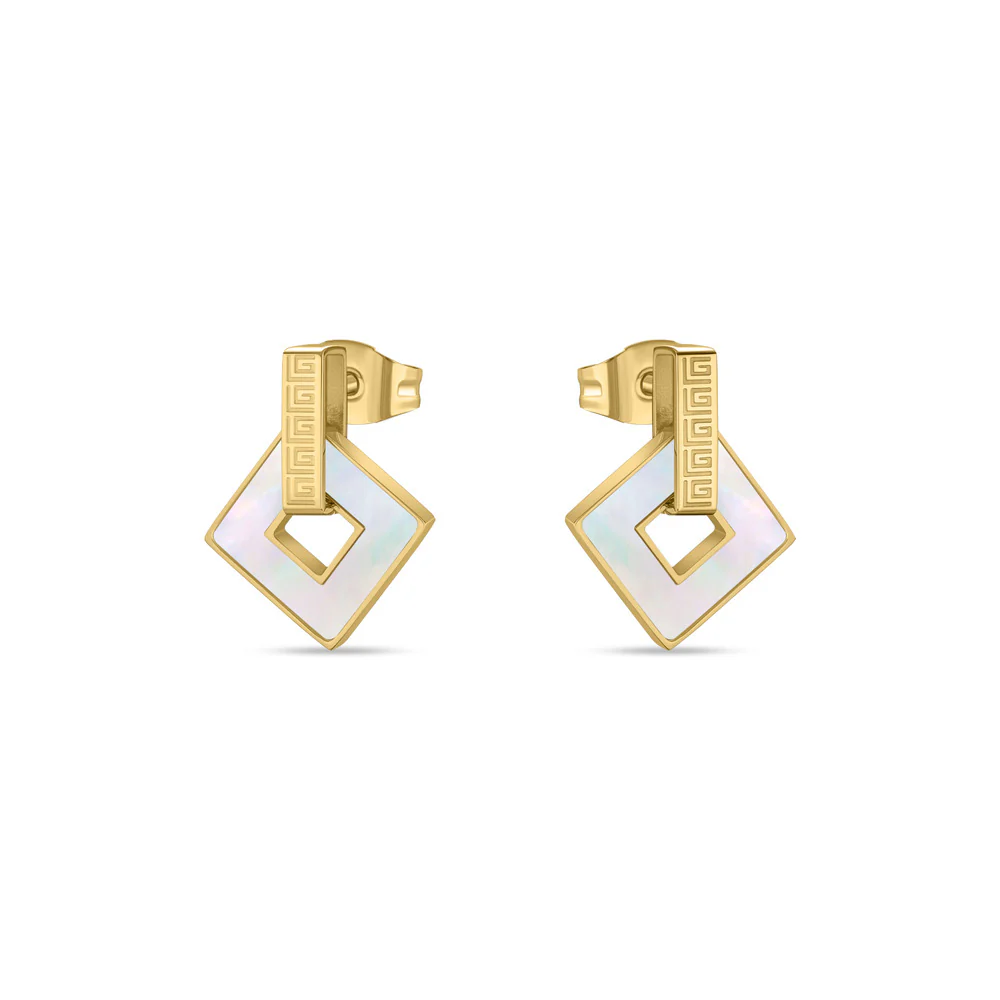 Women Coralie Golden Earring - Image 3